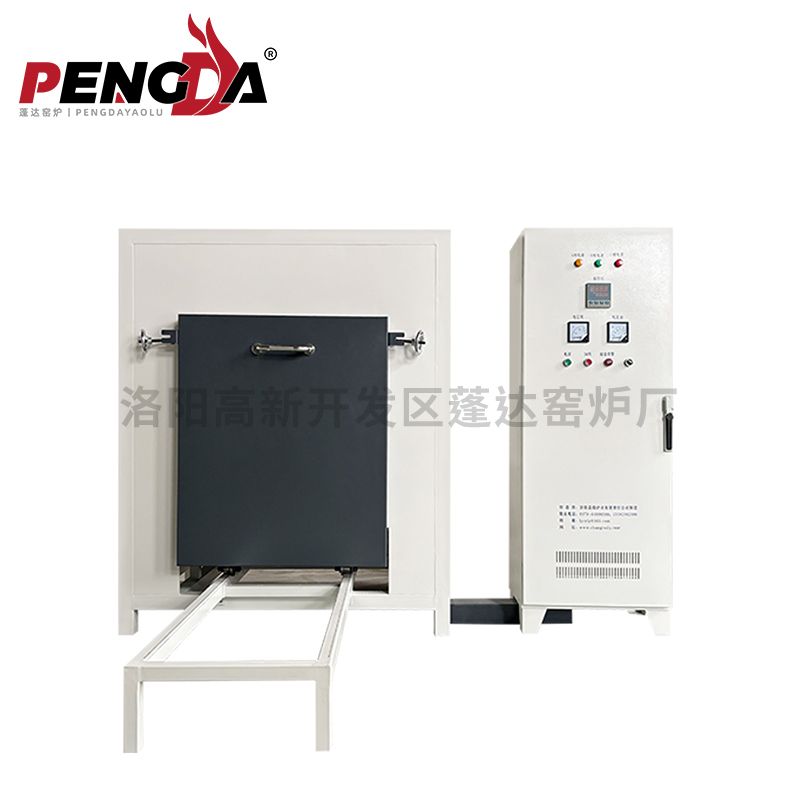 1000℃台车炉600X600X600手动新配色分体