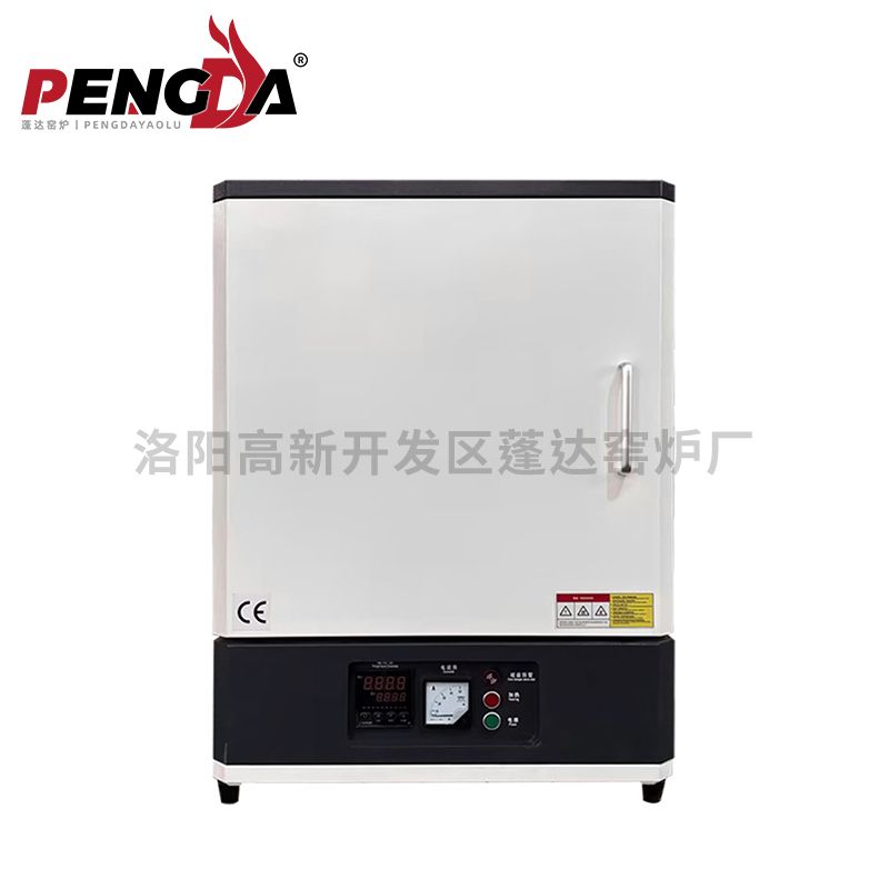 电阻丝加热1200度马弗炉400x300x300箱式黑白配色